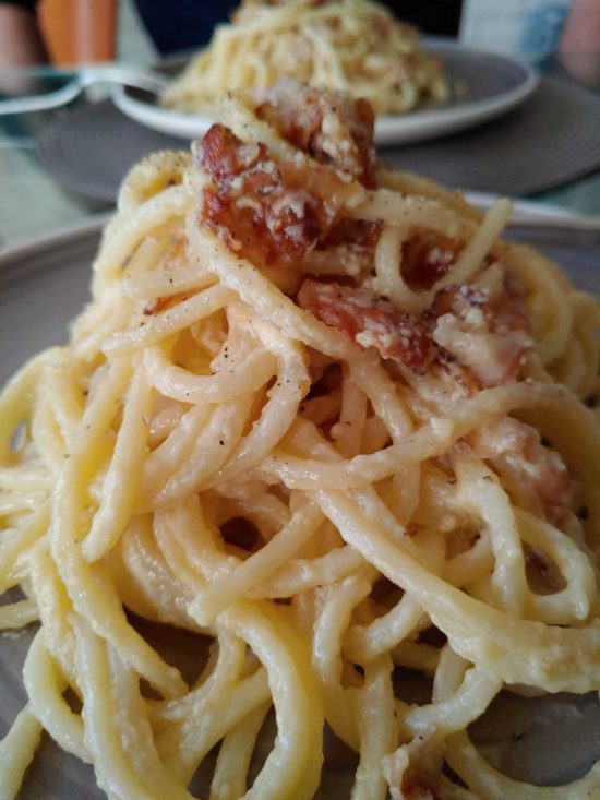 pasta a la carbonara