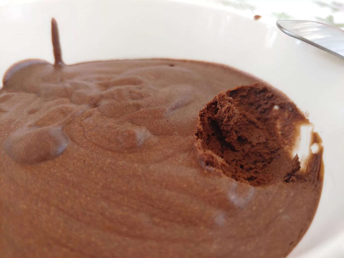Mousse de chocolate negro